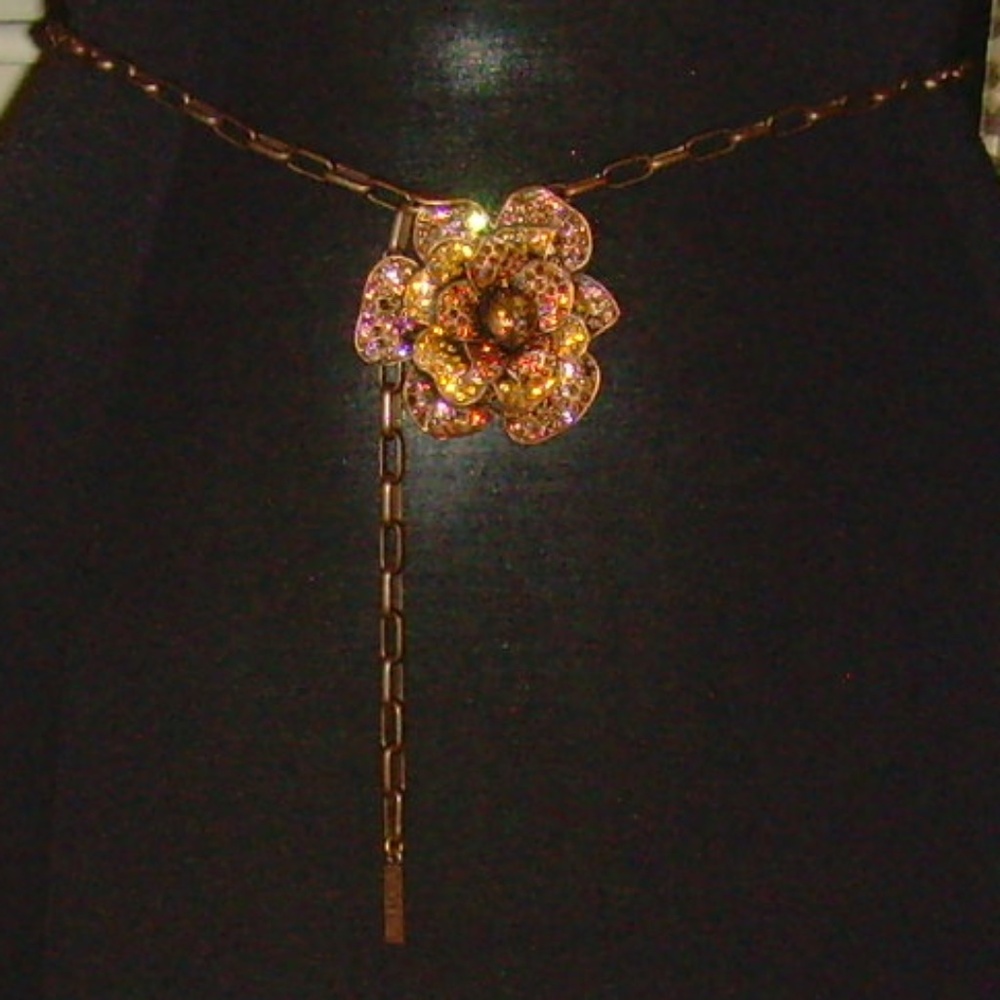 ENTRA Fashion Rhinestone Chain Belt (Italy)